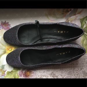 Zara sparkly flats
